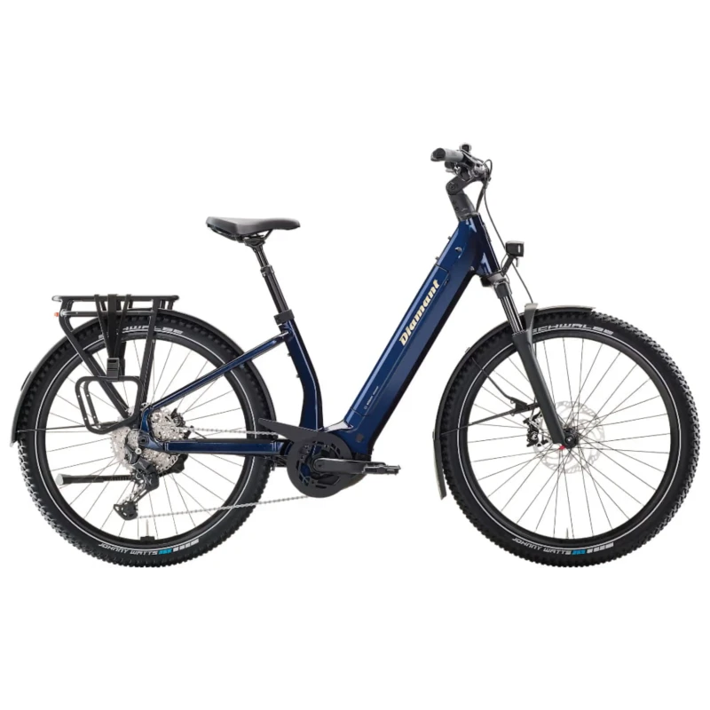 Rower elektryczny Diamant Suvea Trip Plus 800Wh Granatowy - widok z boku