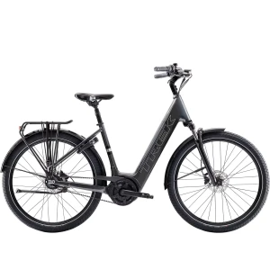 Rower elektryczny Trek District+ 3 o niskim przekroku napęd pasowy 545Wh 2026 Grafitowy