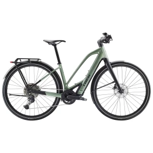 Rower elektryczny Trek FX+7 o średnim przekroku Zielony