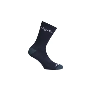 Skarpetki rowerowe Rapha z logo Granatowe